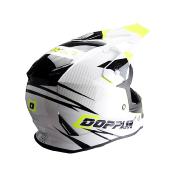 CASQUE CROSS DOPPLER BLANC / JAUNE / NOIR 