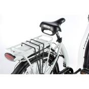 VELO ELECTRIQUE CITY LEADER FOX 26" BLANC MAT