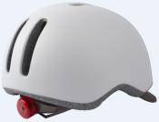 CASQUE CYCLISTE POLISPORT COMMUTER  BLANC  ECLAIRAGE AR 