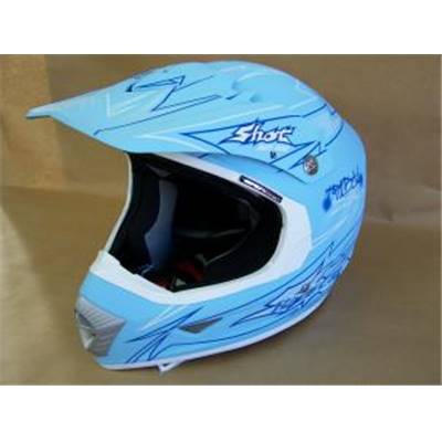 CASQUE MOTO SCOOTER SHOT BLEU CLAIR