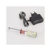 KIT CHAUFFE BOUGIE CHARGEUR + SOQUET 1800MA NIMH