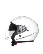 CASQUE JET MT BOULEVARD SV DOUBLE ECRANS UNI BLANC BRILLANT L