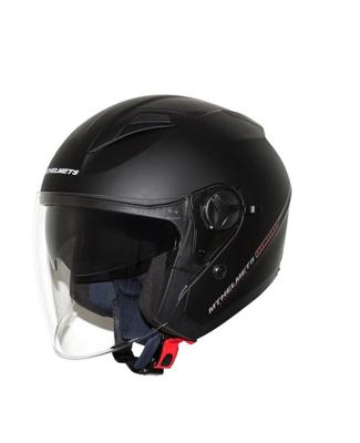 CASQUE JET MT BOULEVARD SV DOUBLE ECRANS UNI NOIR MAT L