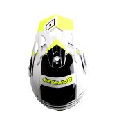 CASQUE CROSS DOPPLER BLANC / JAUNE / NOIR 