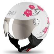 CASQUE JET NAU N350 PANDORA BLANC/ROSE 