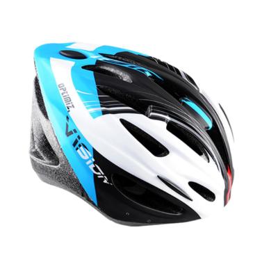 CASQUE ROUTE / VTT OPTIMIZ O300 VISION BLEU / BLANC / NOIR VERNI AVEC REGLAGE OCCIPITAL 55 / 58