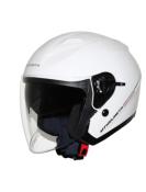 CASQUE JET MT BOULEVARD SV DOUBLE ECRANS UNI BLANC BRILLANT L