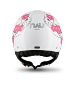 CASQUE JET NAU N350 PANDORA BLANC/ROSE 