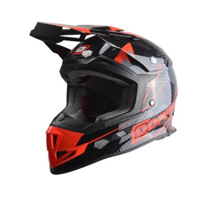 CASQUE CROSS DOPPLER NOIR / ROUGE VERNI L