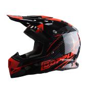 CASQUE CROSS DOPPLER NOIR / ROUGE VERNI L