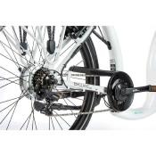 VELO ELECTRIQUE CITY LEADER FOX 26" BLANC MAT