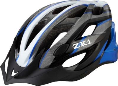 CASQUE CYCLISTE ZK1 MV23 NOIR/BLEU COLLE AVEC FILET ANTI-MOUCHE  55/58 M