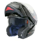 CASQUE INTEGRAL MODULABLE MT ATOM SV DOUBLE ECRANS UNI NOIR BRILLANT M