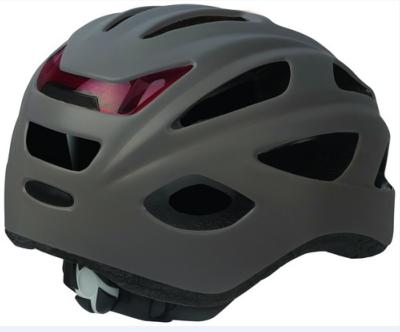 CASQUE CYCLISTE POLISPORT CITY GO  ECLAIRAGE GRIS 