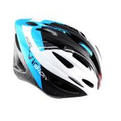 CASQUE ROUTE / VTT OPTIMIZ O300 VISION BLEU / BLANC / NOIR VERNI AVEC REGLAGE OCCIPITAL 55 / 58