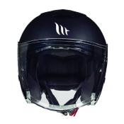 CASQUE JET MT THUNDER 3 SV DOUBLE ECRANS UNI NOIR MAT L