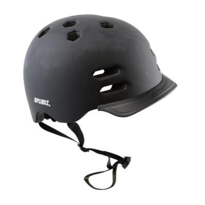 CASQUE URBAIN OPTIMIZ O360 NOIR MAT IN-MOLD AVEC REGLAGE OCCIPITAL 58 / 61 (LED)