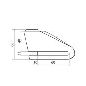 ANTIVOL BLOQUE DISQUE SCOOTER / MOTO RANGERS (D.10MM)