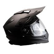 CASQUE CROSS DOUBLE ECRAN TRENDY 20 T-803 NOIR MAT T59-60 L