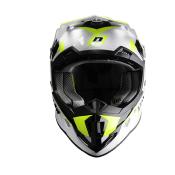 CASQUE CROSS DOPPLER BLANC / JAUNE / NOIR 