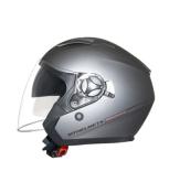 CASQUE JET MT BOULEVARD SV DOUBLE ECRANS UNI GRIS TITANIUM MAT